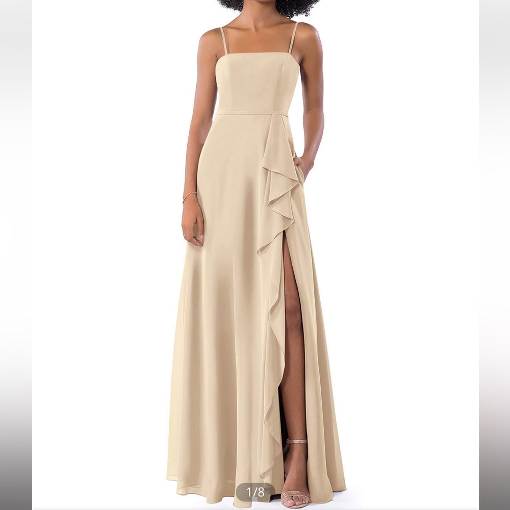 Azazie Champagne Bridesmaids Dress